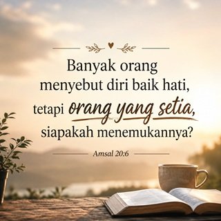 BERLAKULAH ADIL, SETIA DAN RENDAH HATI
